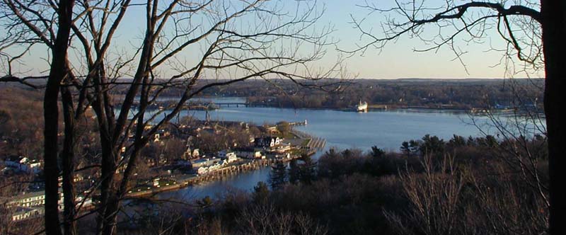 Overlooking Saugatuck from the heights of Mt. Baldy.